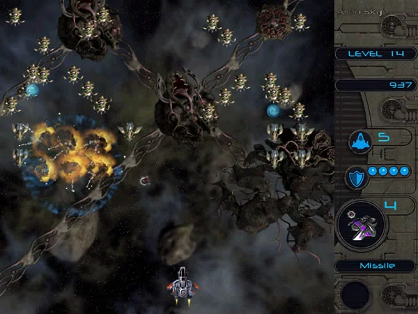 Изображение игры: Alien Sky