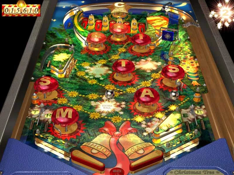 Изображение игры: WildSnake Pinball: Christmas Tree