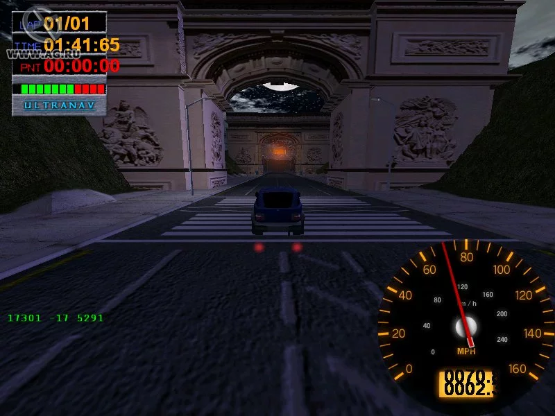 Изображение игры: Midnight Race Club Supercharged!