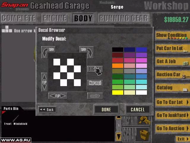 Изображение игры: Gearhead Garage: The Virtual Mechanic