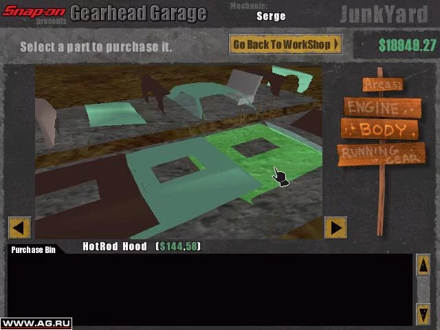 Изображение игры: Gearhead Garage: The Virtual Mechanic