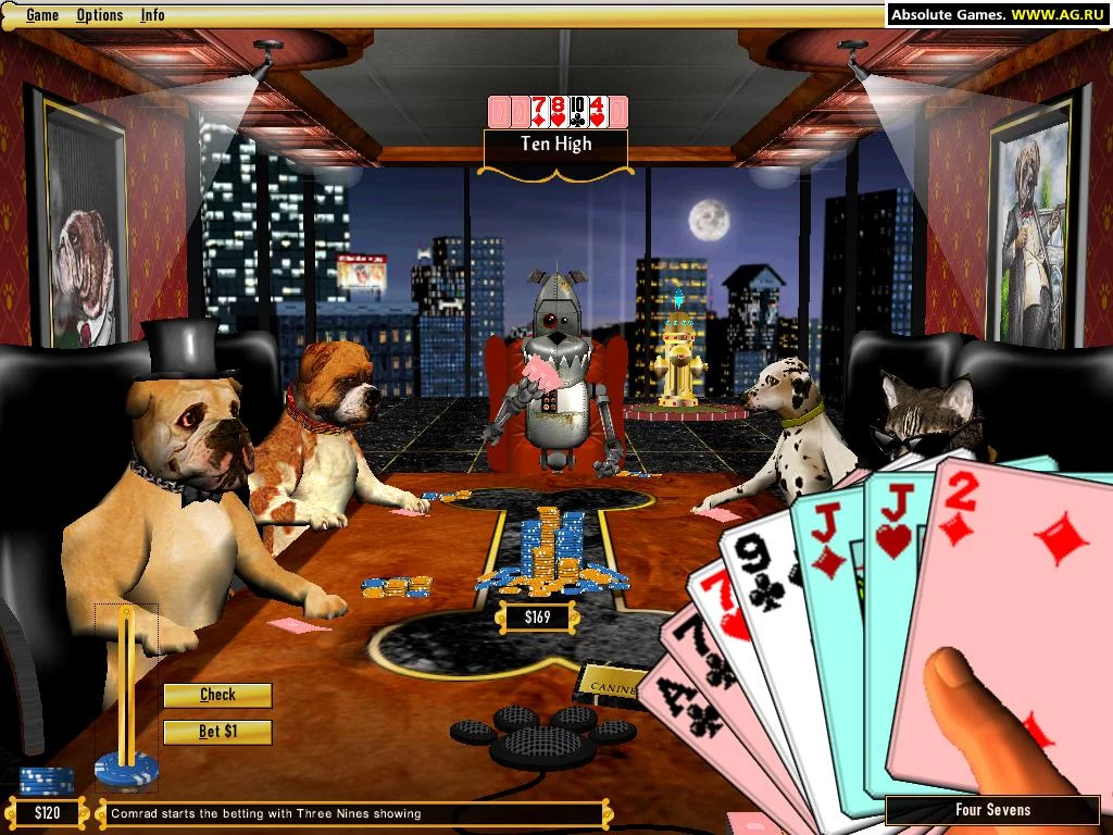 Изображение игры: Dogs Playing Poker