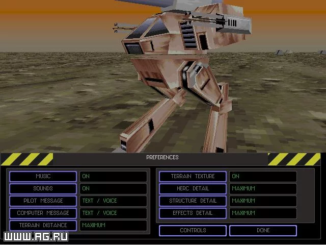 Изображение игры: EarthSiege 2