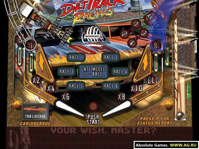 Изображение игры: Dirt Track Racing Pinball