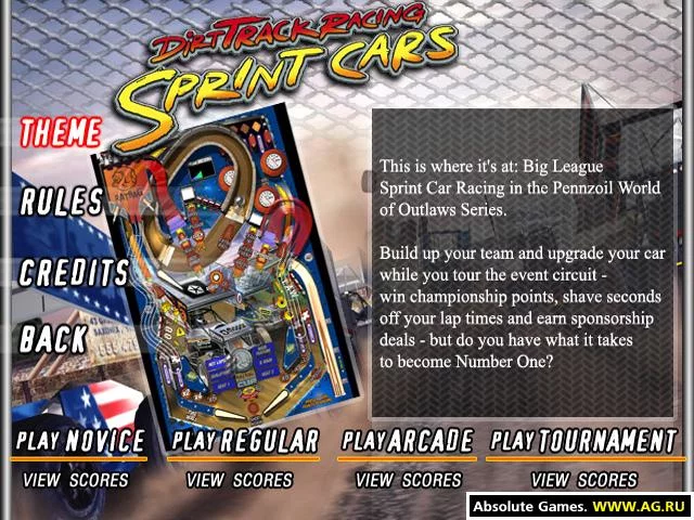 Изображение игры: Dirt Track Racing Pinball