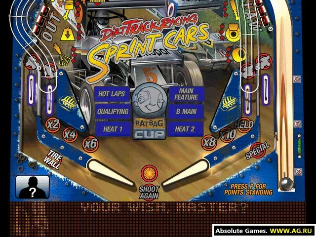 Изображение игры: Dirt Track Racing Pinball