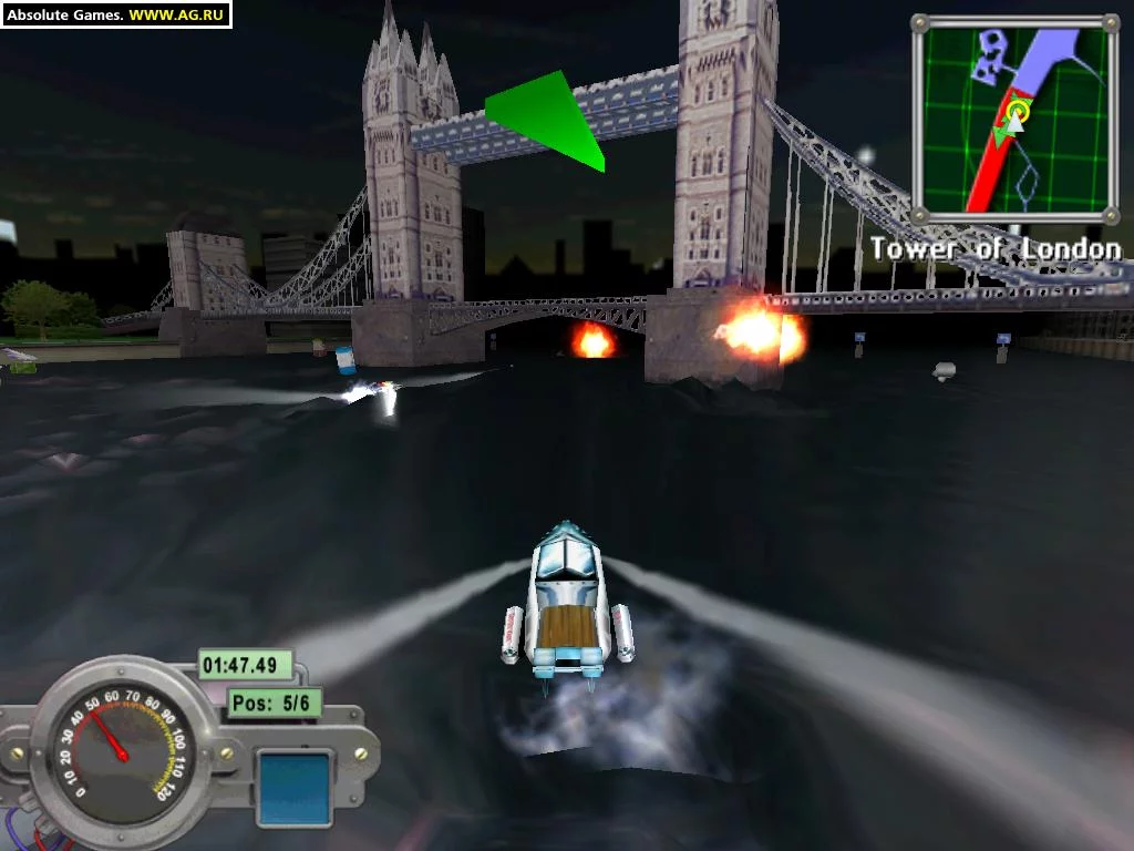 Изображение игры: London Thames Racer