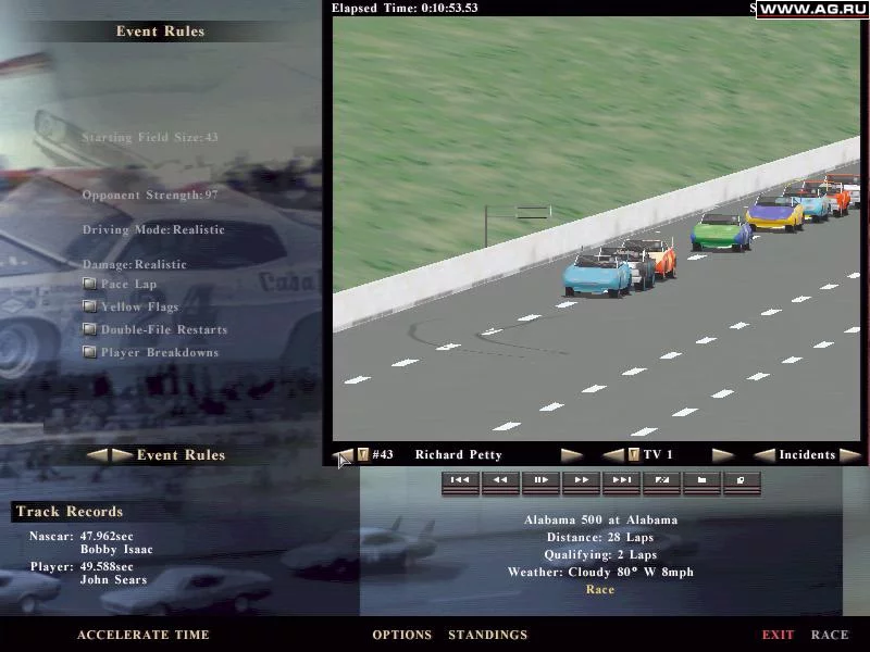 Изображение игры: NASCAR Legends