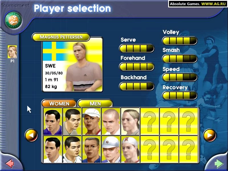 Изображение игры: Roland Garros 2000