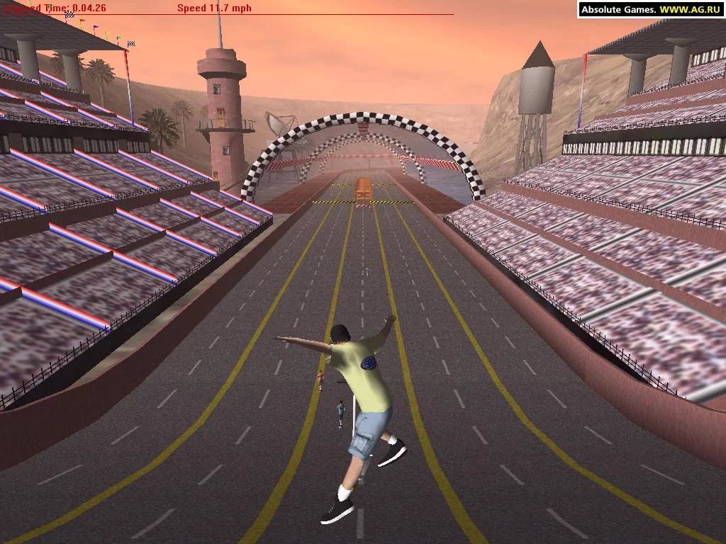 Изображение игры: 3D Scooter Racing