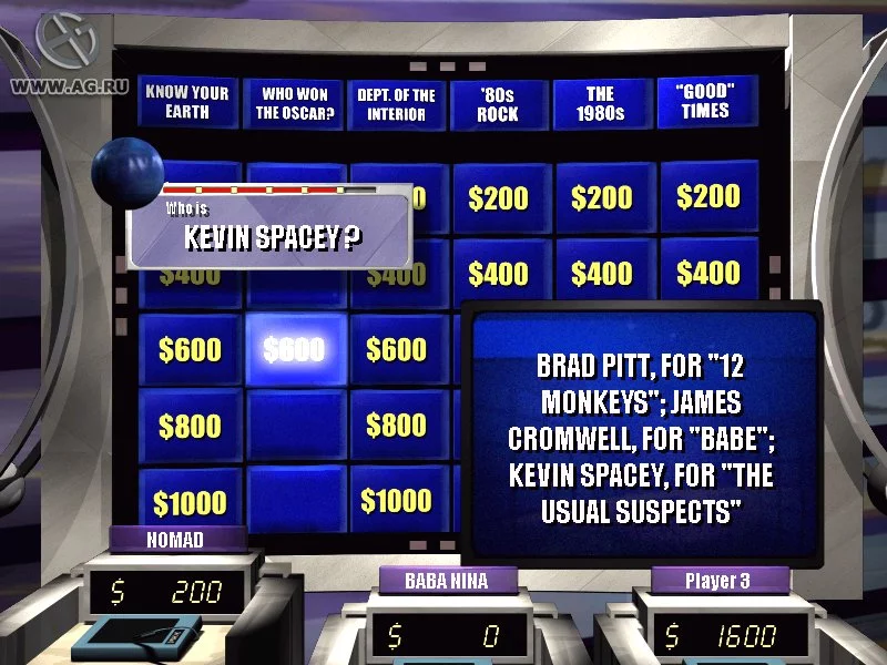 Изображение игры: Jeopardy! 2003