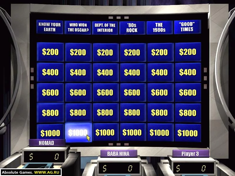 Изображение игры: Jeopardy! 2003