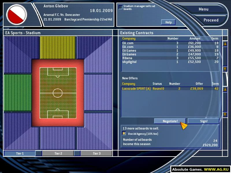 Изображение игры: Total Club Manager 2003