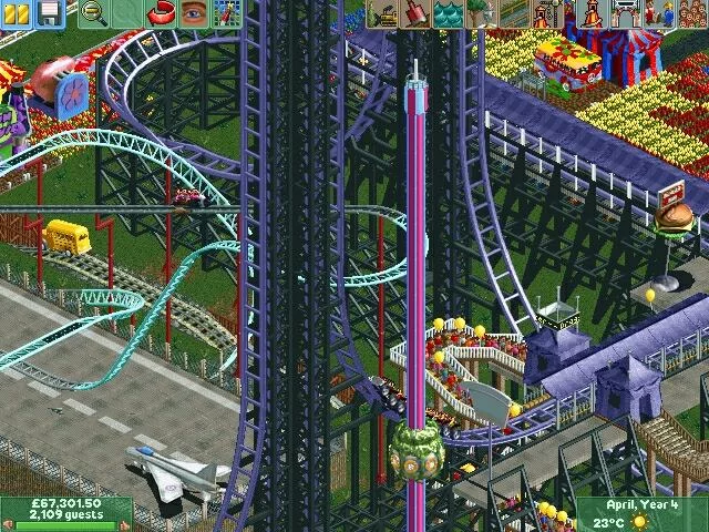 Изображение игры: RollerCoaster Tycoon 2: Time Twister