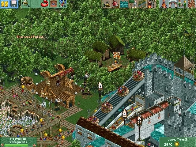 Изображение игры: RollerCoaster Tycoon 2: Time Twister