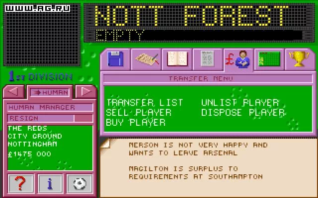 Изображение игры: Tactical Manager