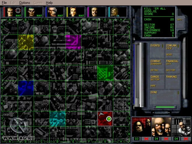 Изображение игры: Chaos Overlords: Strategic Gang Warfare
