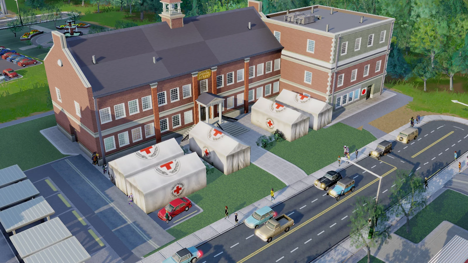 Изображение игры: SimCity: Red Cross Disaster Relief