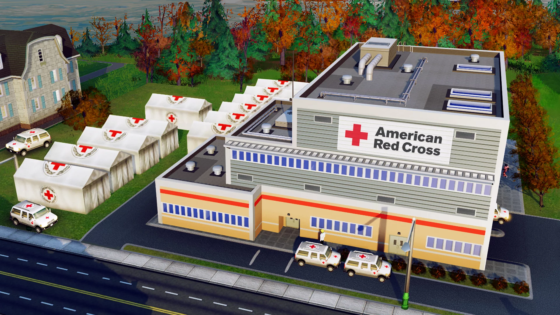 Изображение игры: SimCity: Red Cross Disaster Relief