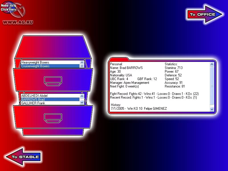 Изображение игры: Ultimate Boxing Manager