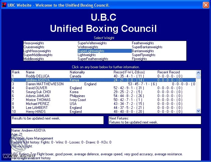 Изображение игры: Ultimate Boxing Manager