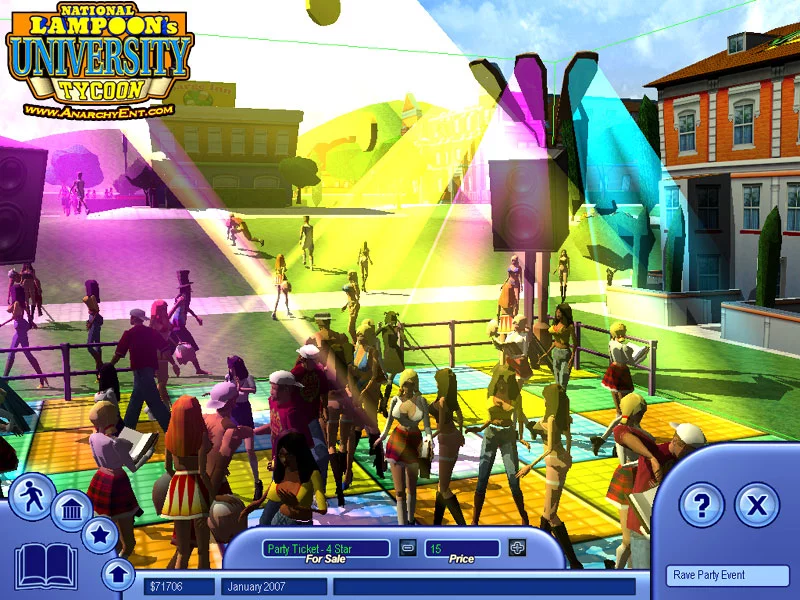 Изображение игры: National Lampoon's University Tycoon