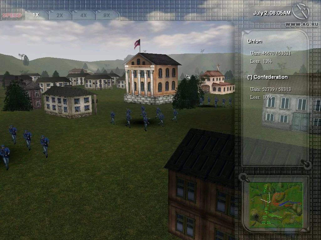 Изображение игры: Civil War Battles: Gettysburg 1863
