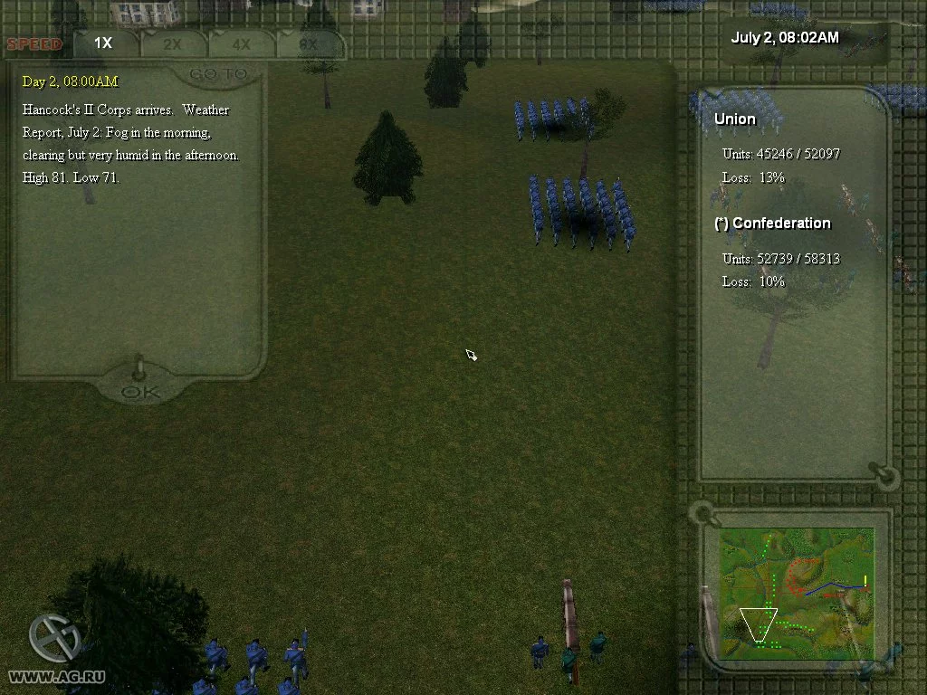 Изображение игры: Civil War Battles: Gettysburg 1863