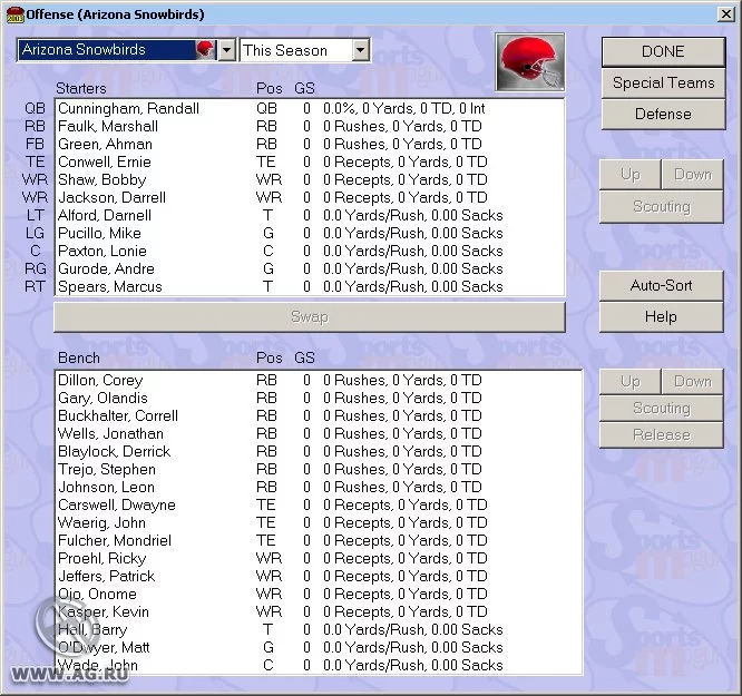 Изображение игры: Football Mogul 2003
