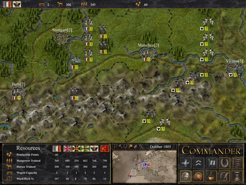 Изображение игры: Commander: Napoleon at War