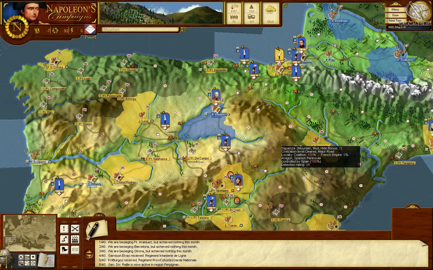 Изображение игры: Napoleon's Campaigns