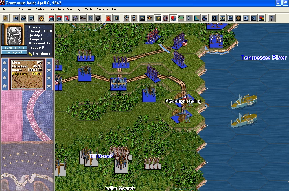 Изображение игры: Civil War Battles: Campaign Shiloh