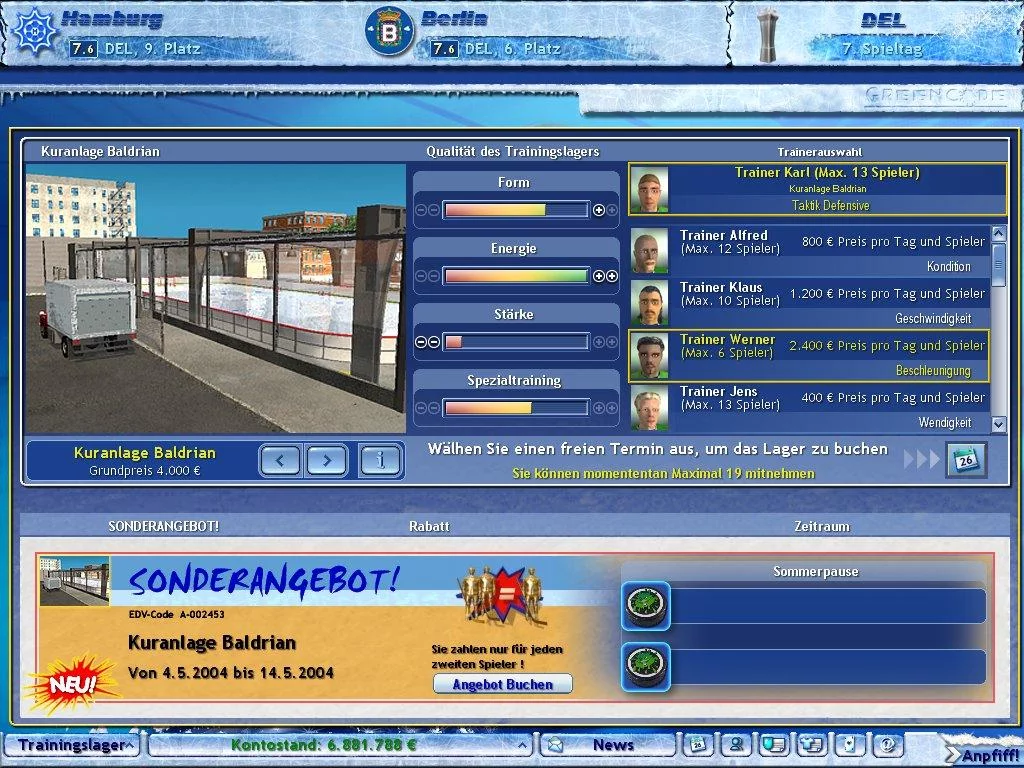 Изображение игры: Ice Hockey Club Manager 2005