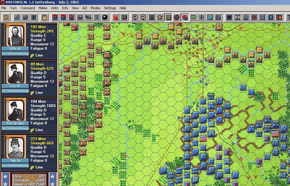 Изображение игры: Civil War Campaigns: Campaign Gettysburg