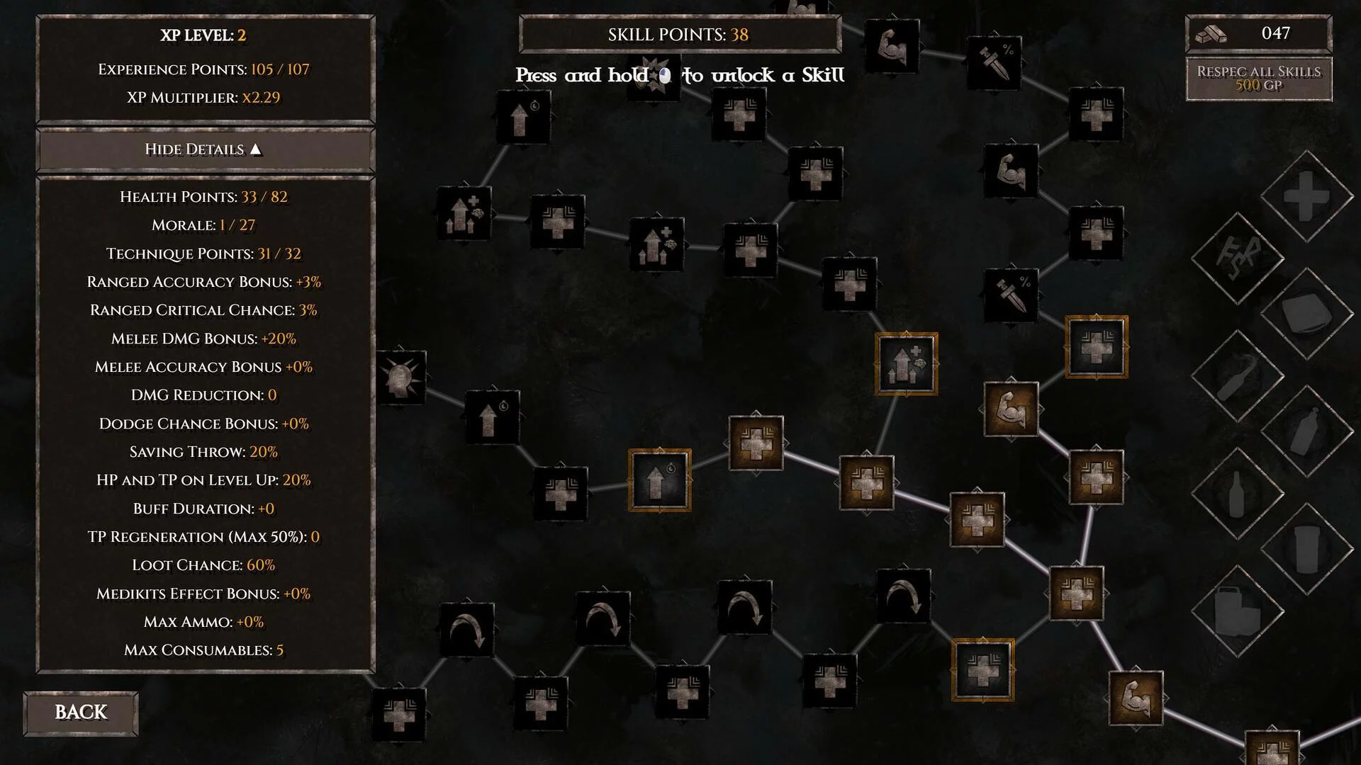 Изображение игры: Dungeons of DUSK Demo