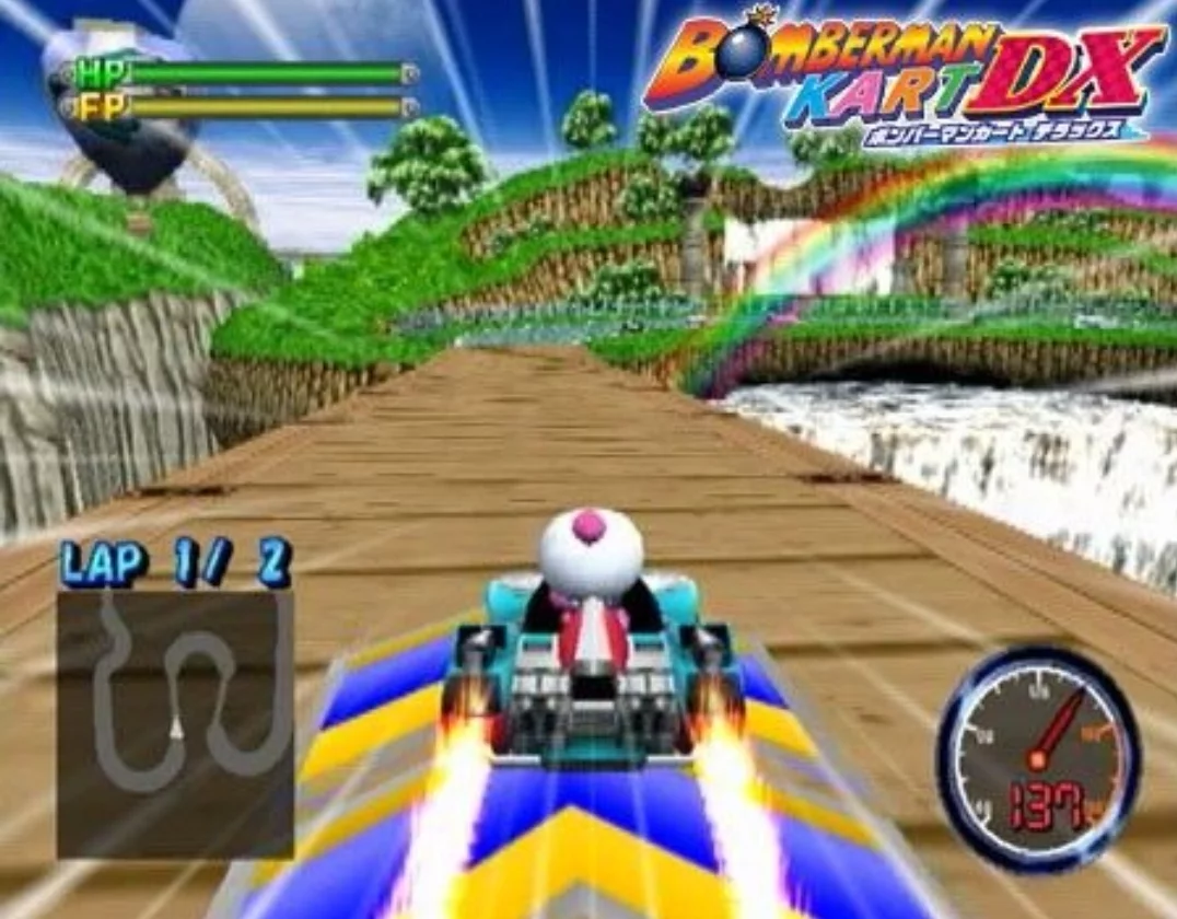 Изображение игры: Bomberman Kart DX