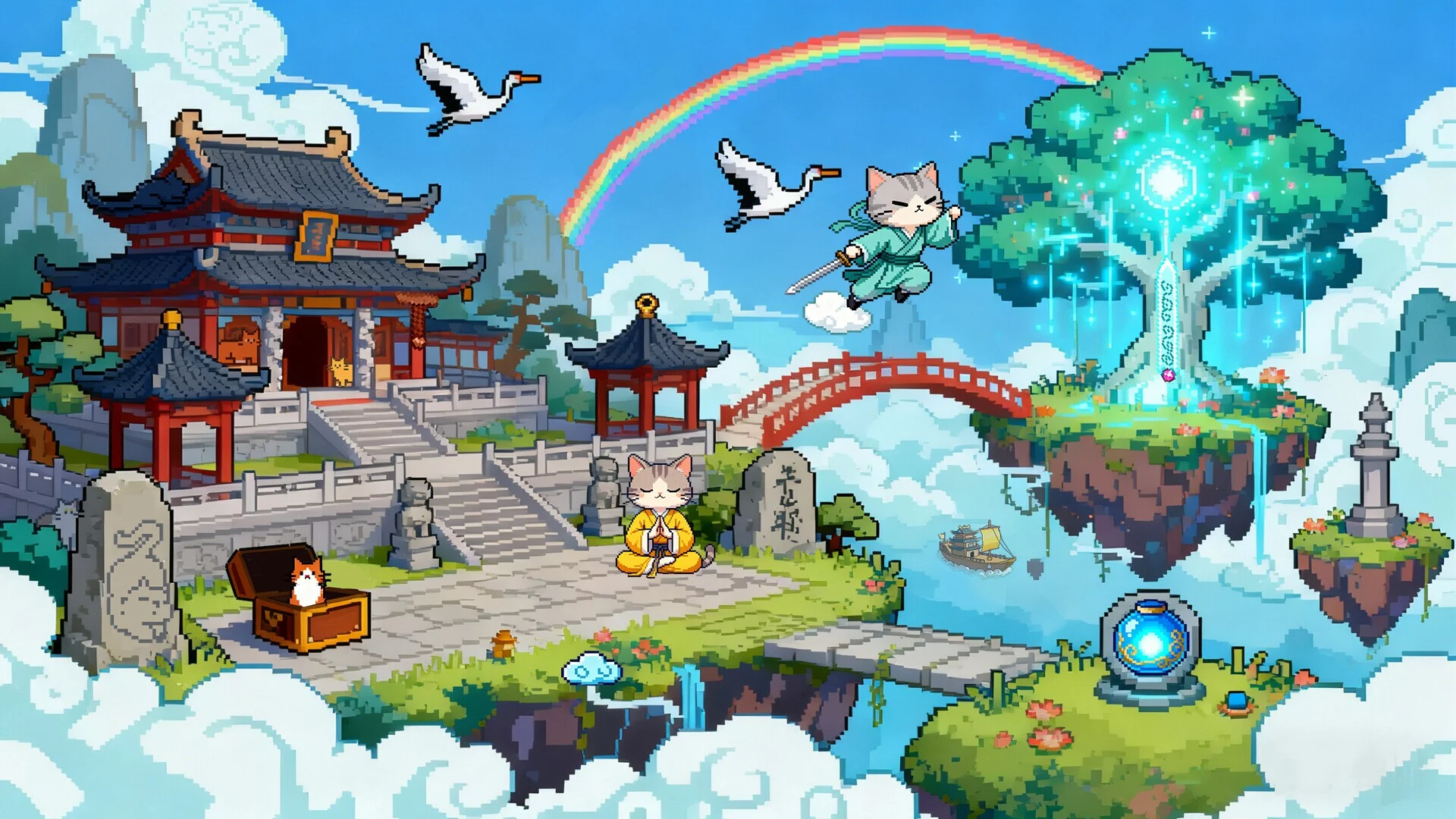 Изображение игры: Find Cats 6 像素猫