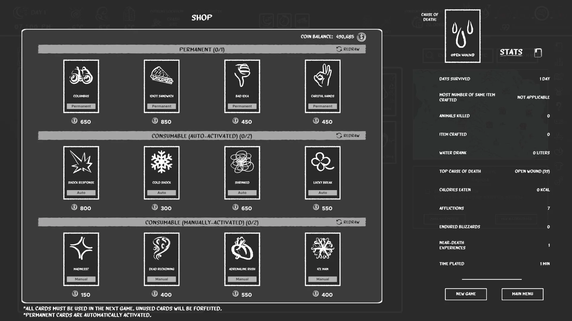 Изображение игры: Don't Freeze: A Winter Card Survival