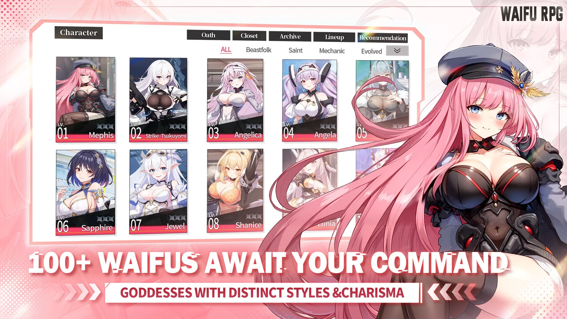 Изображение игры: Goddess of Destiny: Waifu