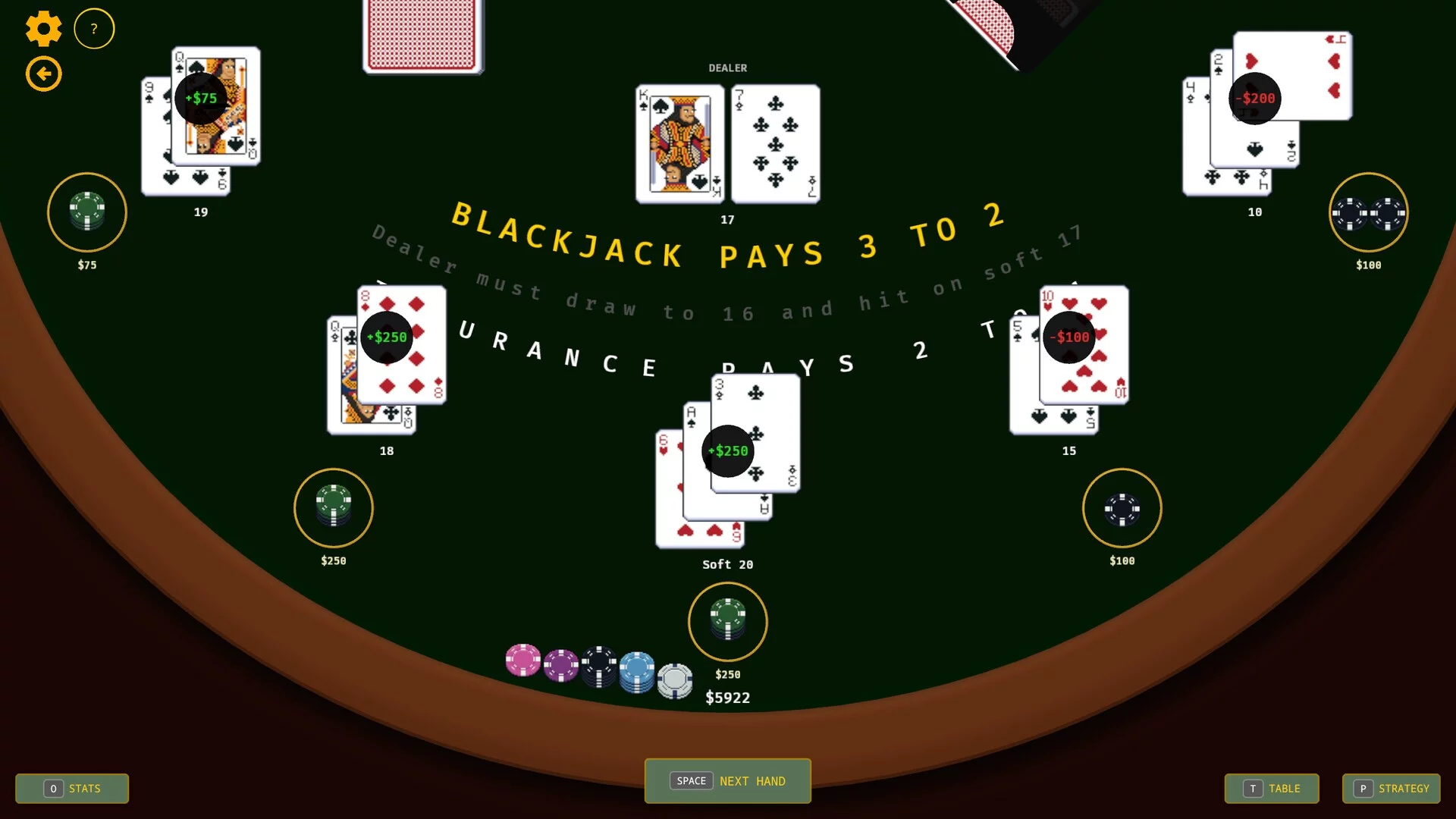 Изображение игры: BlackJack Trainer