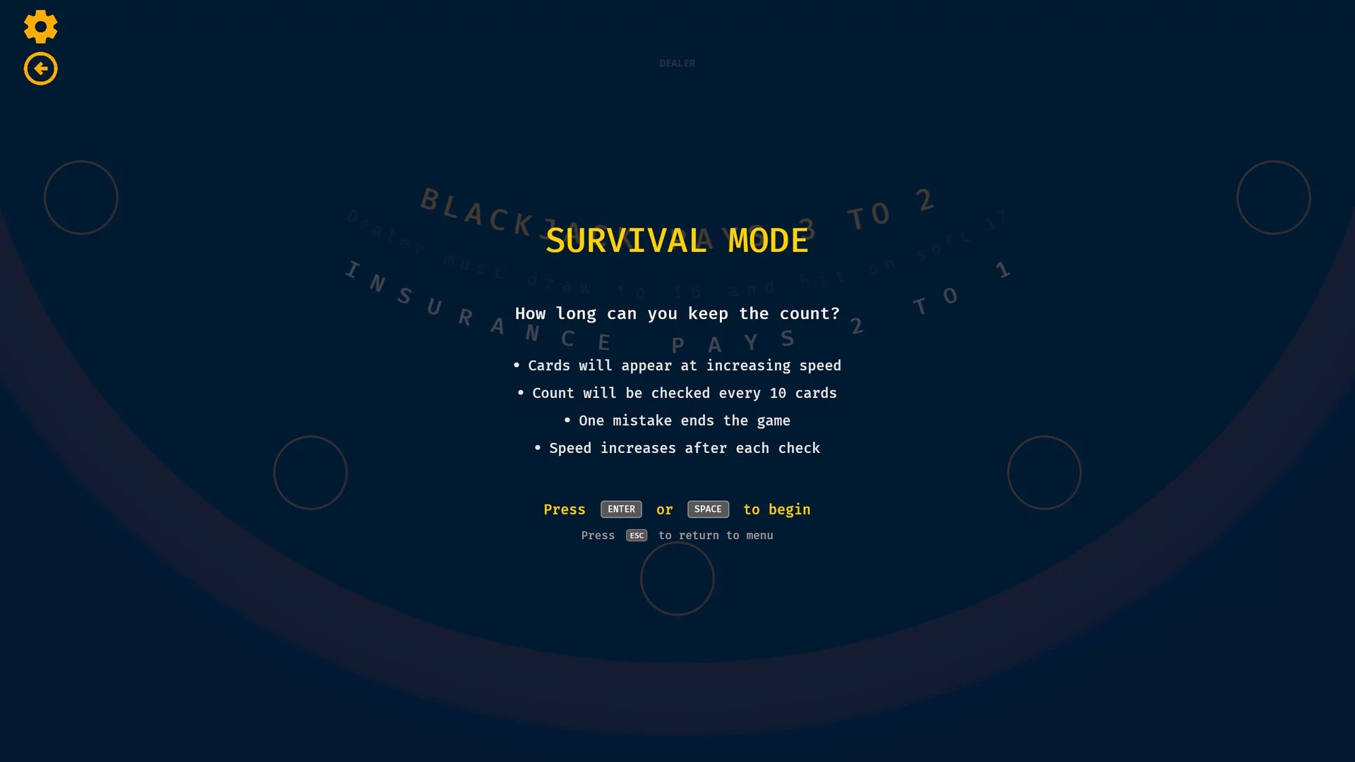 Изображение игры: BlackJack Trainer