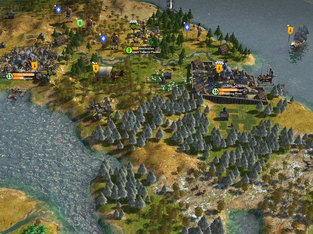 Изображение игры: Sid Meier's Civilization IV: Colonization