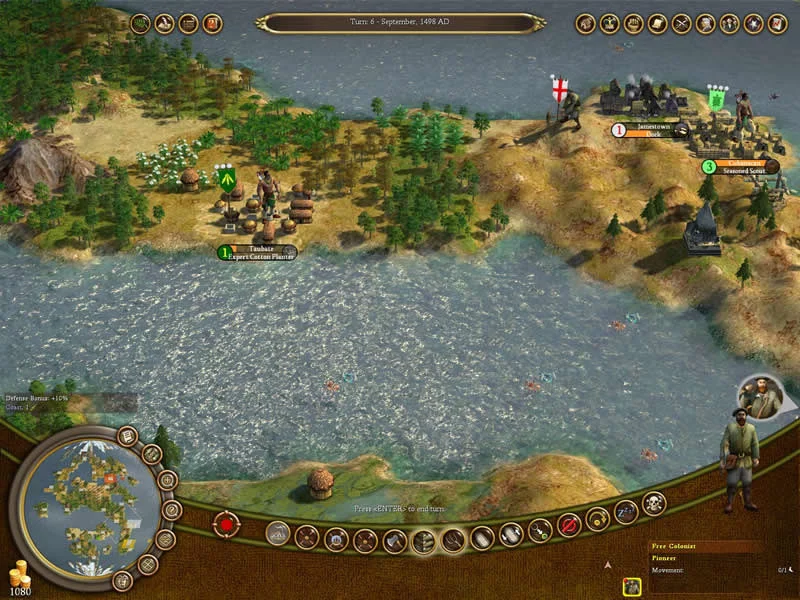 Изображение игры: Sid Meier's Civilization IV: Colonization