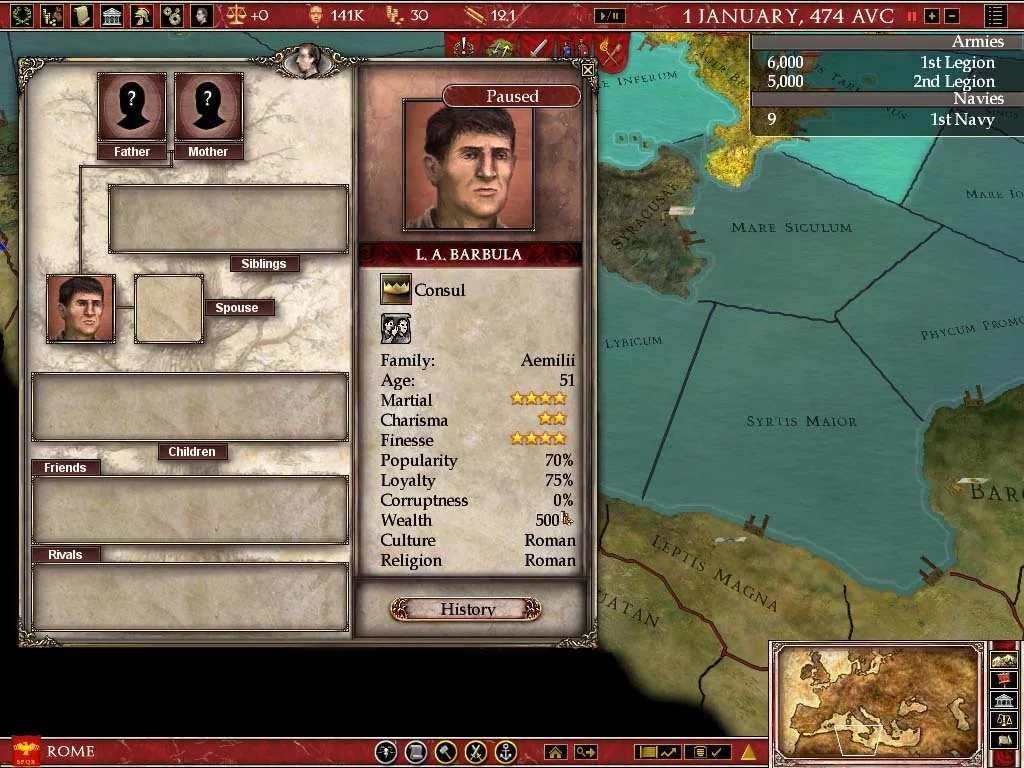 Изображение игры: Europa Universalis: Rome - Gold Edition
