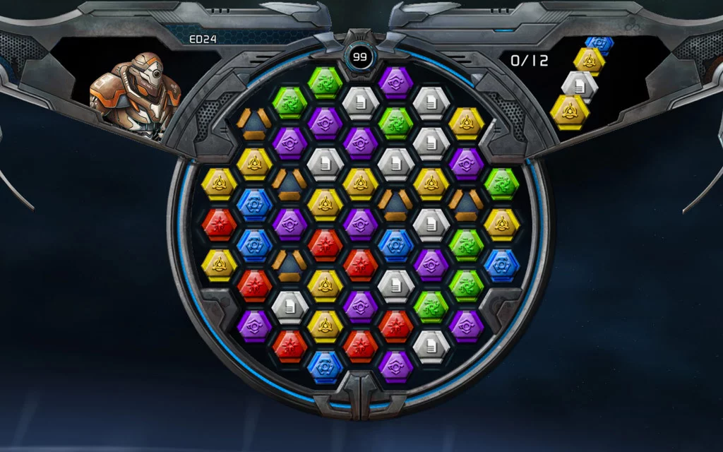 Изображение игры: Puzzle Quest: Galactrix
