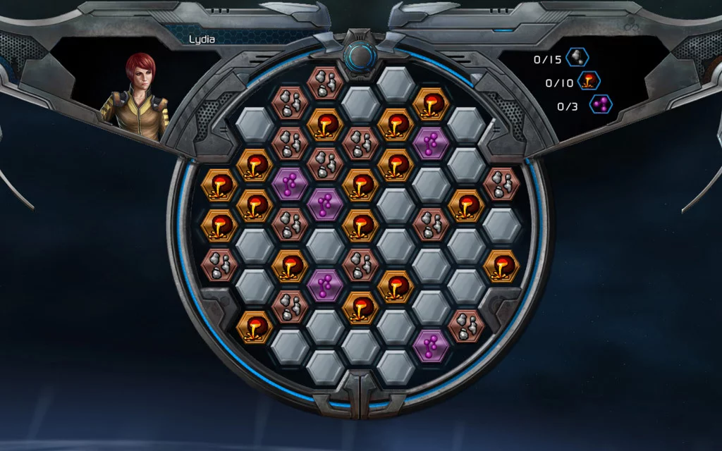 Изображение игры: Puzzle Quest: Galactrix