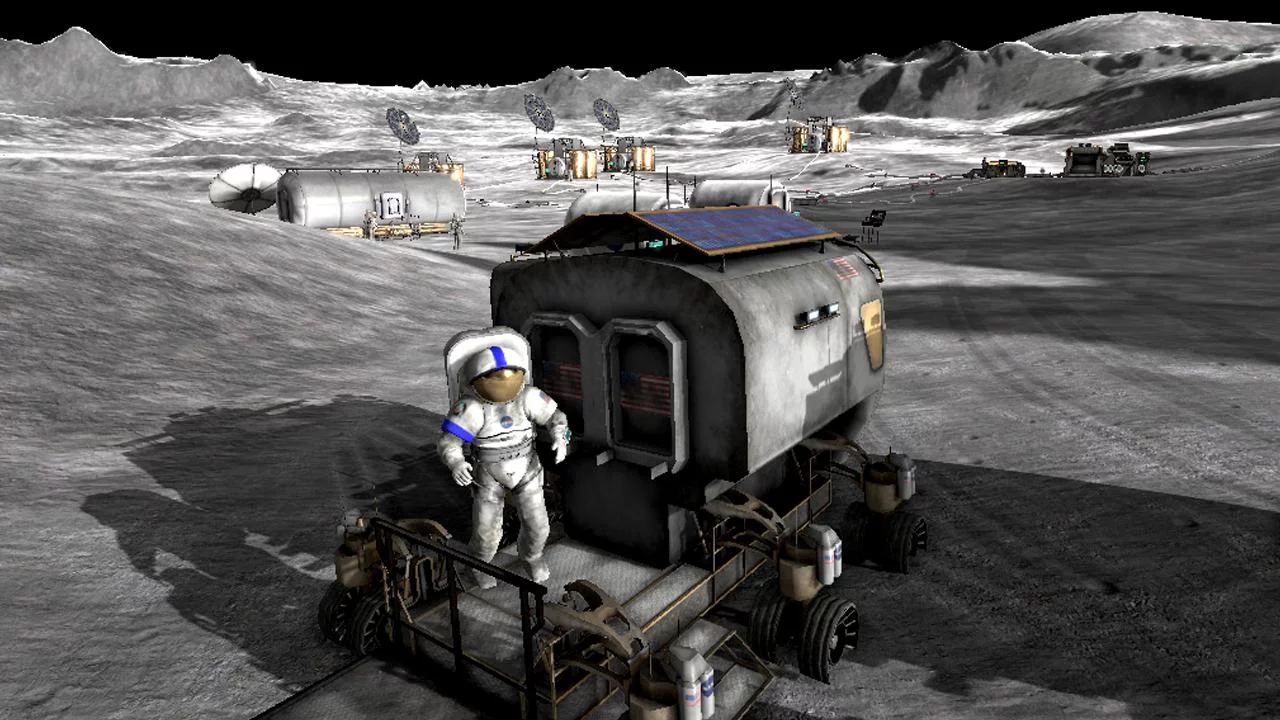 Изображение игры: Moonbase Alpha