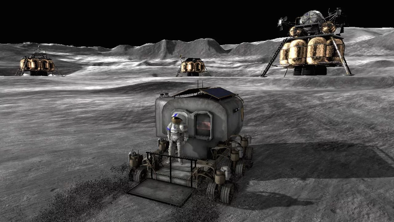 Изображение игры: Moonbase Alpha