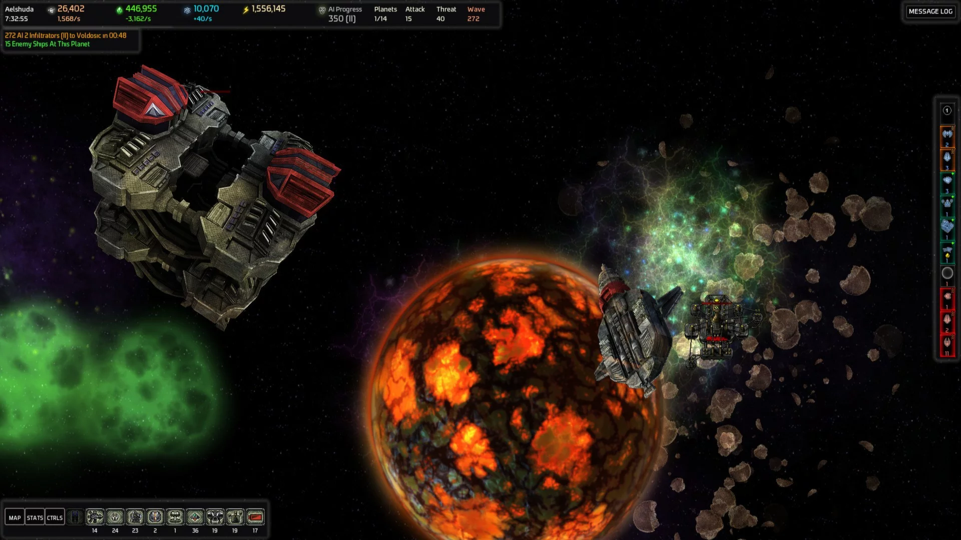 Изображение игры: AI War: Fleet Command