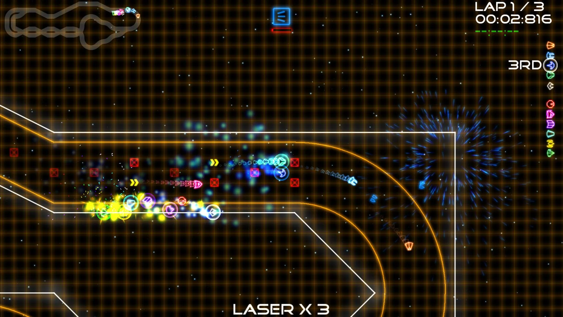 Изображение игры: Super Laser  Racer